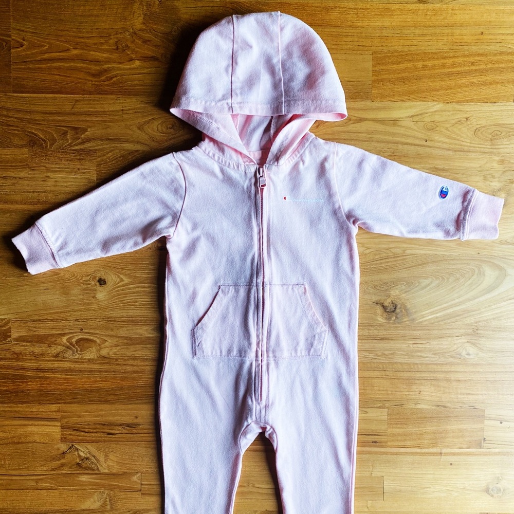 Champion 6-12M Infant Coverall With Hood